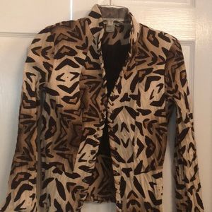 Super flattering animal print jacket